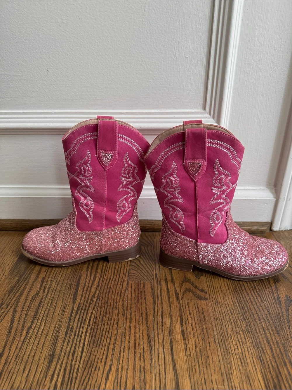 🌸 5/$25 Sale 🌸 Kids Pink Glitter Cowboy Boots